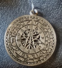 Talisman of Protection Pendant Pewter Amulet picture