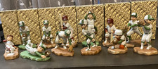 Vintage 1983 Enesco Porcelain Baseball Figurine 12 pcs - Complete Game Diorama picture