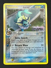 Vaporeon δ (EX Delta Species) 18 Stamped Holo Delta Species Pokemon EN GD picture