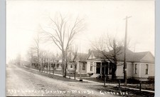 MAIN STREET geneva in c1910 postcard indiana real photo rppc houses residential picture
