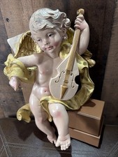 Euromarchi Italy Depose Cherub Angel Wall Hanging 12” Vintage NWT *Read Miss Bow picture