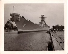 Vintage USS Iowa BB-61 Battleship Photo