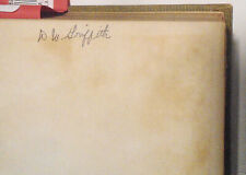 D. W. Griffith SIGNED book - Arachne & Story of My Life, by George Ebers picture