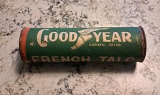 antique GOODYEAR TIRE FRENCH TALC with CONTENTS akron oh RARE picture