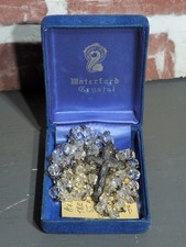 VINTAGE ITALIAN ROSARY FACETED GLASS CRYSTAL CATHOLIC CRUCIFIX CIRCA-1964 ITALY picture