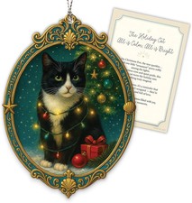 Tuxedo Cat Christmas Ornament 2026, Black and White Cat Ornament for Christmas T picture
