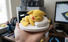 Pokemon Sleeping Pikachu Figure Custom 3D Printed PLA Desk Decor Collectible picture