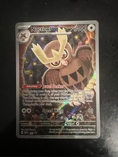 Noctowl SVP 141 Illustration Rare Black Star Promo Stellar Crown picture