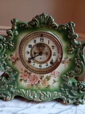 Lovely Ansonia Recluse Porcelain Clock, Circa 1901, No Key, Untested picture