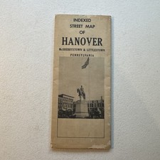 Index Steep Map Of Hanover, Mcsherrystown & Littlestown Pennsylvania Brochure picture