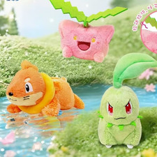 2025 New Anime PC Plush Set Chikorita with Spinning Leaf Buizel and Hoppip Rotat picture