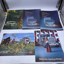 Lot of 5 Vintage 1970s Peterbilt Semi Truck Magazine Ads PACCAR Original picture