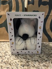 Starbucks X Peanuts Snoopy Plush In Green Apron AUTHENTIC 💚💫 picture