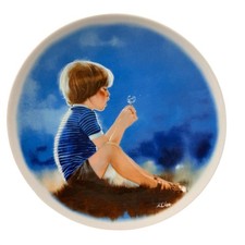 Viletta Donald Zolan Erik and Dandelion Collector Plate 1978 Limited Ed. 8.5in picture