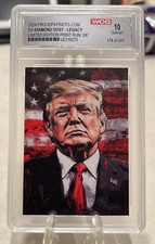 2024 Donald Trump Legacy Gem Mint 10 Diamond Dust Trading Card XX/247 WOW  RARE picture