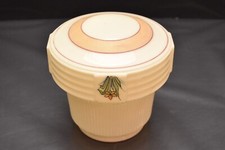 VTG Antique 1920s-1940s Art Deco Nouveau Custard Glass Skyscraper Light Shade. picture