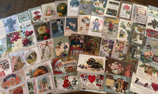 Lot of 60~1900s~Holiday Greeting Postcards~Xmas~Easter~Valentine~Santa~etc.~s569 picture