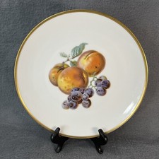 Bavaria Tirschenreuth Fruit Plate, Germany 8.5” Inch Gold Rimmed Vintage picture
