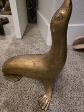 VINTAGE ANTIQUE  MCM BRASS SEAL, RARE 12