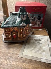 Rare It’s A Wonderful Life Holiday Village Mr. Potter’s Mansion W/ Box & Light picture