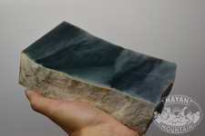 DARK ICY BLUE GUATEMALA JADEITE JADE ROUGH MAYAN MOUNTAIN picture