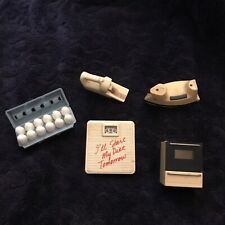 5 Vintage Fridge Magnets, Acme, 3 Damaged, 1992, Eggs, Scale picture