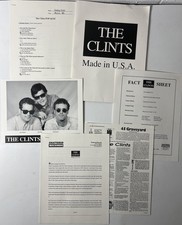 Vintage The Clints Los Angeles Punk Rock Press Kit Shattered Records Photo picture