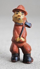 Vintage Emenee 1950s Woodsman Red Riding Hood Plastic Figure - 1.75