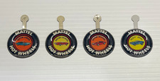 Hot Wheels Red Line Badges Lot of 4: Custom Camaro Firebird Mustang Heavy Chevy picture