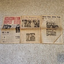 The Oregonian & Oregon Journal JFK Assassination Newspaper Collection Nov 1963 picture