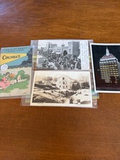 Lot of 4 Antique Postcards 1906-1931 Atlantic City Kodak Cincinnati Grist Mill picture