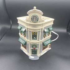Vintage 1995 Starbucks Coffee Shop Department 56 Snow Village Christmas (READ) picture