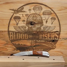 NRA National Rifle Association 1-Blade Manual Folding Pocketknife Wood Slipjoint picture