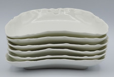 Haviland Limoges Schleiger 1 Ranson White Crescent Dish Bone Dish Set of 6 picture