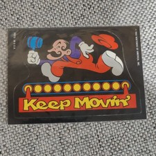 1982 Topps Donkey Kong Sticker Nintendo Super Mario Keep Movin' Jump Man - LOOK picture