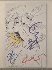 GATCHAMAN 1 SDCC SKETCH  VARIANT SIGNED ESCORZA BROS, GEN SATO, & KATSUJI MORI  picture