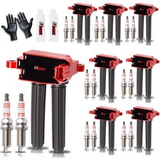 GBTAD Upgraded 8x Ignition Coil Pack and 16x Iridium Coils UF504  picture