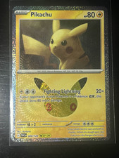 Pikachu 049/128 Pokemon EN 30th Celebration Holo Rare Nurikabe picture