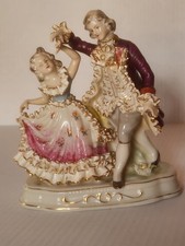 Vintage Victorian Porcelain Dancing Couple picture