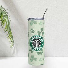 St Patrick Day Starbucks Tumbler 20 oz, Skinny Sublimated Tumbler Lucky Tumbler picture