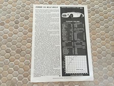 FERRARI 166 MM BARCHETTA R&T ARTICLE BROCHURE 1948-1953 picture