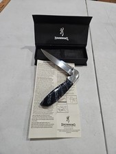 Browning Knife Mirrored 440C 3.8'' Blade, Linerlock, Made in Italy, NIB, RARE  picture