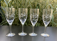 4 Lenox Opal Innocence crystal Iced Tea  stems 9