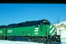 BN 2092 GP38-2, Minneapolis/StPaul, MN, 03/84; Kodachrome Original  picture