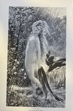 1895 Vintage Magazine Illustration Fairy Tales by Graef picture