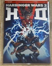 Harbinger Wars 2 #1 1:250 Brushed Metal Variant Cover - Valiant - NM+ RAW Rare picture