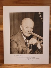President Dwight Eisenhower HAND SIGNED 11x14 to Assistant Secretary of Defense picture