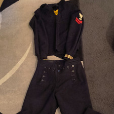 Portlite US Navy Uniform Set Jacket & Pants w/ Eagle Anchor Insignia picture