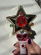 Sailor Moon Star Power Stick Mars Vintage Wand Collectible 15+ Bandai Toy picture