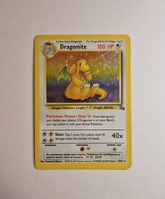 LP/LP+ Pokemon TCG Dragonite Fossil Holo Card 4/62 Unlimited Rare Vintage 1999 picture